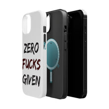 DistinctInk ToughCase for Apple iPhone, Compatible with MagSafe Charging - Zero F's Given
