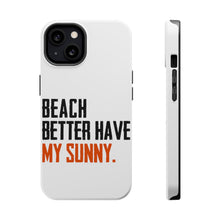 DistinctInk ToughCase for Apple iPhone, Compatible with MagSafe Charging - Beach Better Have My Sunny