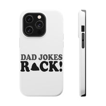 DistinctInk ToughCase for Apple iPhone, Compatible with MagSafe Charging - Dad Jokes Rock