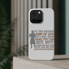 DistinctInk ToughCase for Apple iPhone, Compatible with MagSafe Charging - Boxing Life How Many Times You Keep Moving