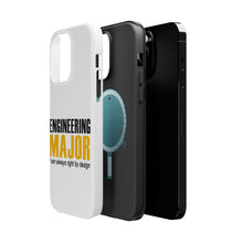 DistinctInk ToughCase for Apple iPhone, Compatible with MagSafe Charging - Engineering Major Always Right By Design