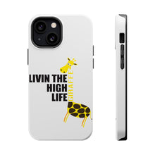 DistinctInk ToughCase for Apple iPhone, Compatible with MagSafe Charging - Livin the High Life - Giraffe