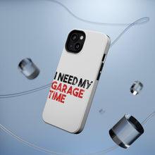 DistinctInk ToughCase for Apple iPhone, Compatible with MagSafe Charging - I Need My Garage Time