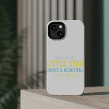 DistinctInk ToughCase for Apple iPhone, Compatible with MagSafe Charging - Twinkle Little Star Brave & Beautiful You Are