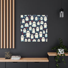 DistinctInk Canvas Wall Art with Skelephants and Ghostly Ghouls for Halloween