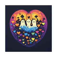 DistinctInk Canvas Wall Art with A Life Of Adventure for Halloween LGBTQ+ Pride