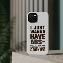 DistinctInk ToughCase for Apple iPhone, Compatible with MagSafe Charging - I Just Wanna Have ABS-olutely All The Cookies