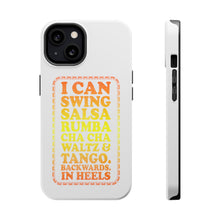 DistinctInk ToughCase for Apple iPhone, Compatible with MagSafe Charging - Swing Salsa Rumba Cha Cha Waltz in Heels