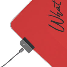 DistinctInk LED Gaming Mouse Pad with What Time Is Taylor's Game? design
