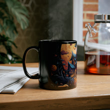 DistinctInk Black Coffee Mug - Spooky Sweet Treats for Halloween
