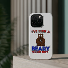 DistinctInk ToughCase for Apple iPhone, Compatible with MagSafe Charging - I've Been A Beary Good Boy