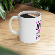 DistinctInk Glossy White Coffee / Tea Mug - Be Nice I May Be Your Nurse Choose Needles