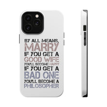 DistinctInk ToughCase for Apple iPhone, Compatible with MagSafe Charging - Marry - Good Wife Become Happy