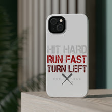 DistinctInk ToughCase for Apple iPhone, Compatible with MagSafe Charging - Hit Hard Run Fast Turn Left Baseball
