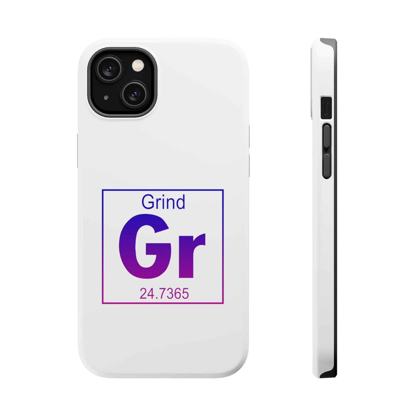 DistinctInk ToughCase for Apple iPhone, Compatible with MagSafe Charging - Entrepreneur Grind GR Element