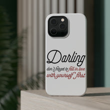 DistinctInk ToughCase for Apple iPhone, Compatible with MagSafe Charging - Darling Don't Forget to Fall In Love with Yourself