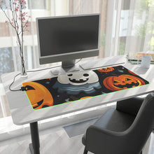 DistinctInk LED Gaming Mouse Pad with Spooky Halloween Night Design for Halloween
