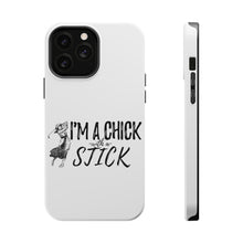 DistinctInk ToughCase for Apple iPhone, Compatible with MagSafe Charging - I'm a Chick with a Stick Golf