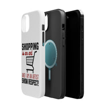 DistinctInk ToughCase for Apple iPhone, Compatible with MagSafe Charging - Shopping is an Art I'm an Artist Respect