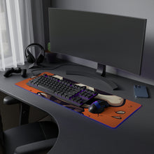 DistinctInk LED Gaming Mouse Pad with Skelly's Halloween Bash Design for Halloween