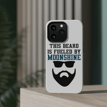 DistinctInk ToughCase for Apple iPhone, Compatible with MagSafe Charging - This Beard is Fueled by Moonshine