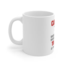 DistinctInk Glossy White Coffee / Tea Mug - Camping - Friends & Marshmallows Get Toasted