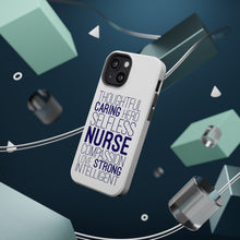 DistinctInk ToughCase for Apple iPhone, Compatible with MagSafe Charging - Thoughtful Caring Hero Selfless Nurse
