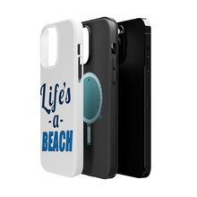 DistinctInk ToughCase for Apple iPhone, Compatible with MagSafe Charging - Life's a Beach