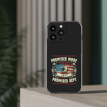 DistinctInk Hybrid (Acrylic/TPU) Clear Slim Fit Case for Apple iPhone | Trump: Promises Made, Promises Kept - Conservative