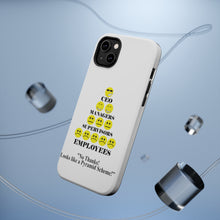 DistinctInk ToughCase for Apple iPhone, Compatible with MagSafe Charging - No Thanks Looks Like a Pyramid Scheme