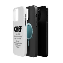 DistinctInk ToughCase for Apple iPhone, Compatible with MagSafe Charging - Chef Definition - Magic in the Kitchen