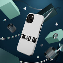DistinctInk ToughCase for Apple iPhone, Compatible with MagSafe Charging - I'm All In - Poker Casino Cards Gambling