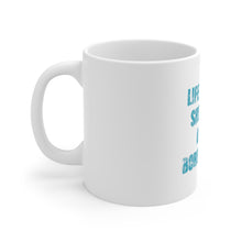 DistinctInk Glossy White Coffee / Tea Mug - Life is Too Short to Drive Boring Cars