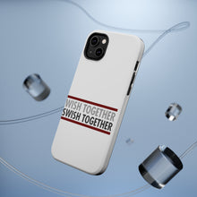 DistinctInk ToughCase for Apple iPhone, Compatible with MagSafe Charging - Wish Together Swish Together Basketball