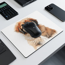 DistinctInk Mouse Pad - 1/4" Foam Rubber - Leonberger Puppy Drawing