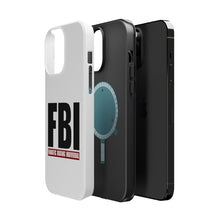 DistinctInk ToughCase for Apple iPhone, Compatible with MagSafe Charging - FBI Fanatic Boxing Individual