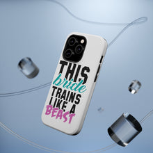 DistinctInk ToughCase for Apple iPhone, Compatible with MagSafe Charging - This Bride Trains Like a Beast