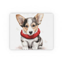 DistinctInk Mouse Pad - 1/4" Foam Rubber - Cardigan Welsh Corgi Puppy Drawing