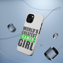DistinctInk ToughCase for Apple iPhone, Compatible with MagSafe Charging - World's Greatest Gamer Girl Video Games