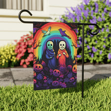 DistinctInk Garden & House Banner Flag with Living Life to the Fullest Design for Halloween  LGBTQ+ Pride