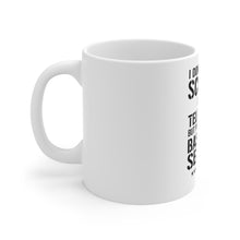DistinctInk Glossy White Coffee / Tea Mug - Baseball Season Scream at my TV
