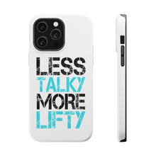 DistinctInk ToughCase for Apple iPhone, Compatible with MagSafe Charging - Less Talky More Lifty