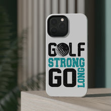 DistinctInk ToughCase for Apple iPhone, Compatible with MagSafe Charging - Golf Strong Go Long