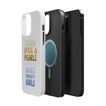 DistinctInk ToughCase for Apple iPhone, Compatible with MagSafe Charging - Sugar Spice & Pearls Make Sorority Girls