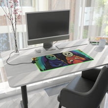 DistinctInk LED Gaming Mouse Pad with Living Life to the Fullest Design for Halloween  LGBTQ+ Pride