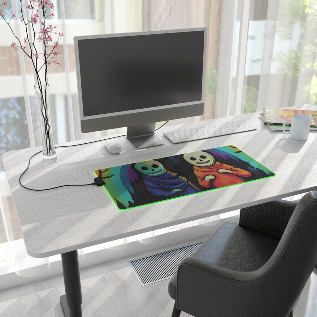 LED Gaming Mouse Pad with Living Life to the Fullest Design for Halloween LGBTQ+ Pride, view 20