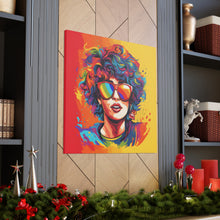 DistinctInk Canvas Wall Art with Start Building Your Dreams for LGBTQ+ Pride