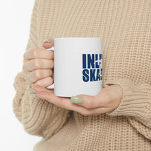 DistinctInk Glossy White Coffee / Tea Mug - Inline Skater - Skating