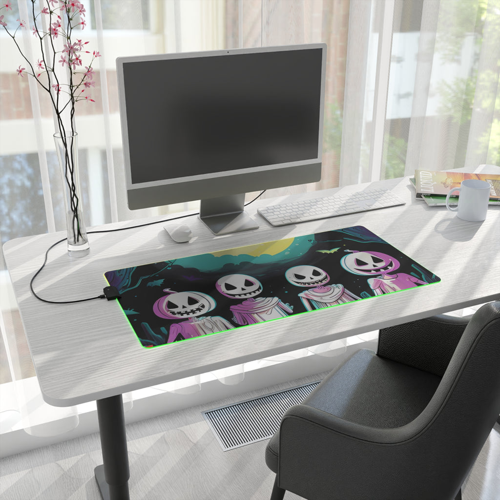 LED Gaming Mouse Pad with Exploring the Unknown Design for Halloween LGBTQ+ Pride, view 16