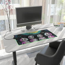 DistinctInk LED Gaming Mouse Pad with Exploring the Unknown Design for Halloween  LGBTQ+ Pride